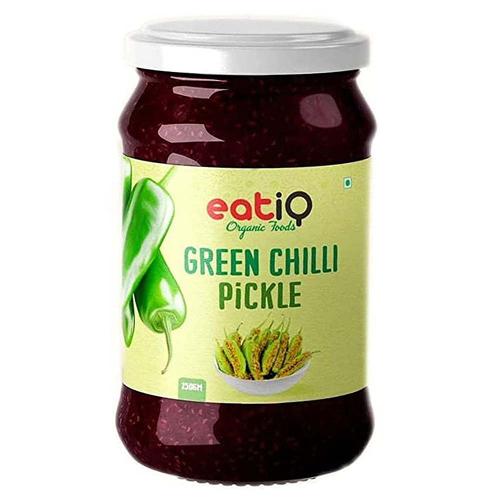 Green Chilli Pickle, Eatiq Organic Foods, 200 Gm - Eatiq Organic Food