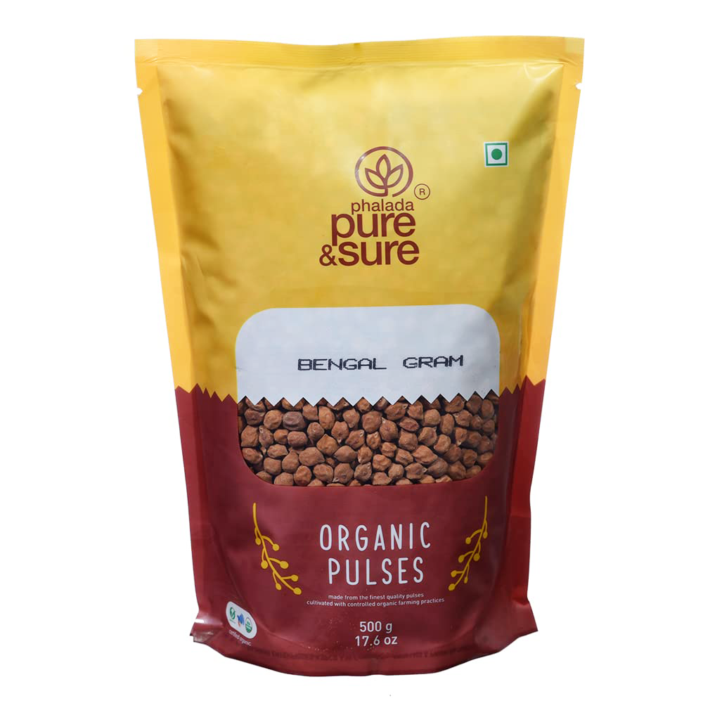 Sure & Pure Organic Bengal Gram, 500 Gm - Pure & Sure