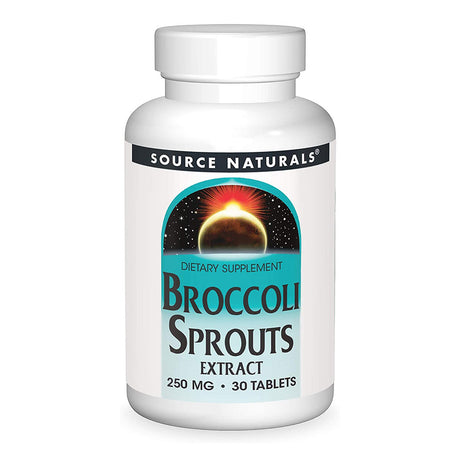 Source Naturals Broccoli Sprouts Extract, 250 mg, 30 Tablets - Source Naturals