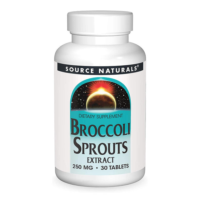 Source Naturals Broccoli Sprouts Extract, 250 mg, 30 Tablets - Source Naturals