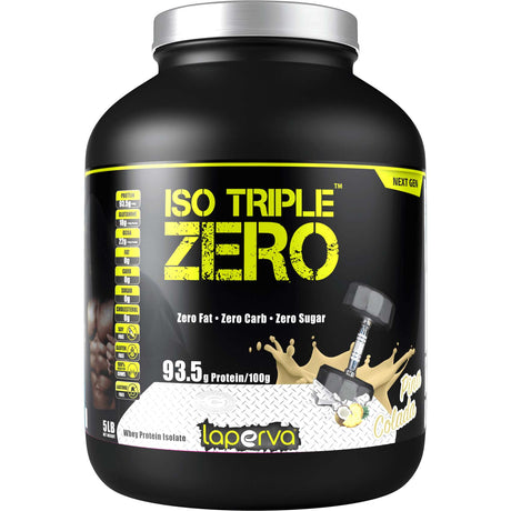 Laperva Iso Triple Zero Next Generation Whey Protein, Pina Colada, 5 LB - Laperva