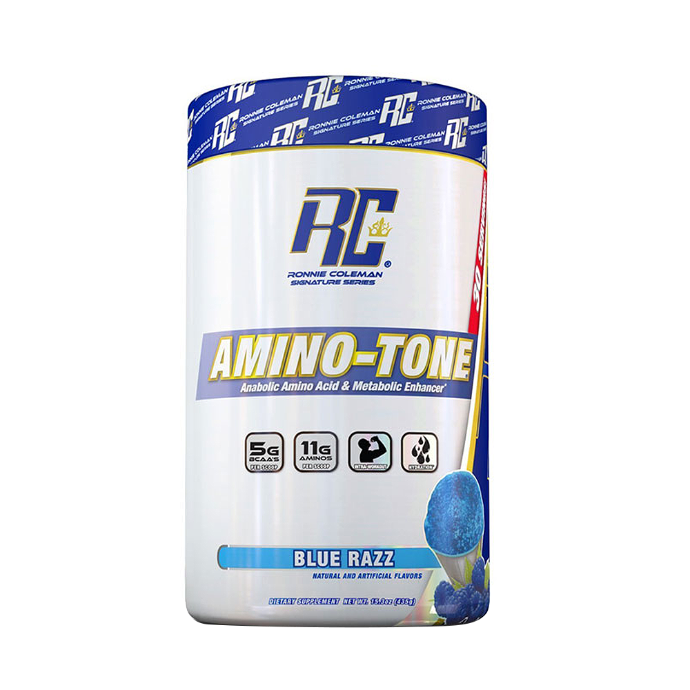 Ronnie Coleman Signature Series Amino Tone, Blue Raz, 30) - Ronnie Coleman