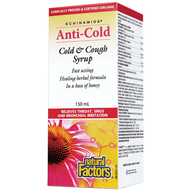 Echinamide Cold & Cough, Natural Factors, 150 ML - Natural Factors