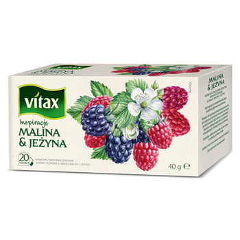 Vitax Inspiracje Raspberry & Blackberry Tea, 20 Sachets - Vitax