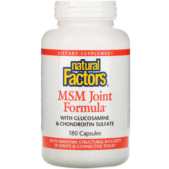 Natural Factors Joint Formula MSM, 180 Capsules - Natural Factors