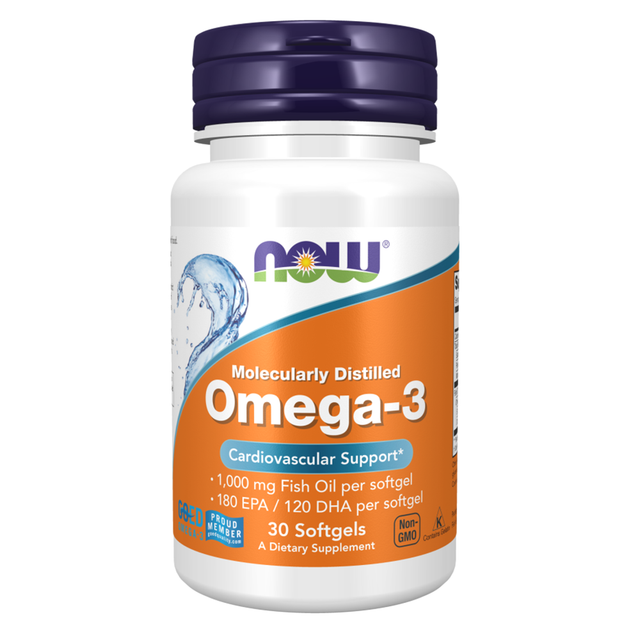 Omega 3, 1000 mg, 30 Softgels - Now