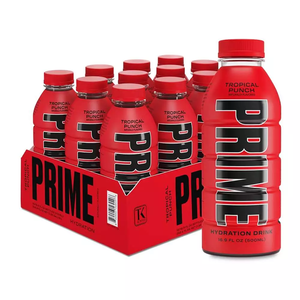 Box of 12 Pieces, Prime Hydration, Tropical Punch - Prime