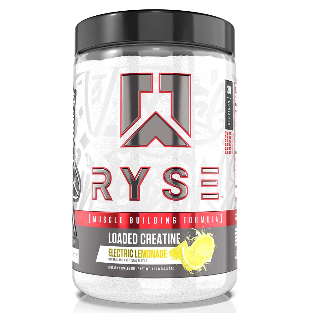 RYSE Loaded Creatine, Electric Lemonade, 30 Servings - RYSE