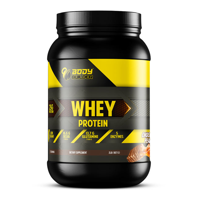 Whey Protein Body Builder, Chocolate Peanut, 2 LB - Body Builder